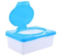 Ciieeo Conteneur de Lingettes Portable en Plastique avec Couvercle, Capacité de 80 Lingettes, pour Bureau et Voyage, Rangement Pratique et Polyvalent