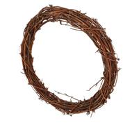 Ciieeo Couronne de Vigne Naturelle en Rotin 30 CM Anneau de Rameau Artisanal pour Décoration de Noël Support Polyvalent pour Couronne DIY et Guirlande Saisonnière