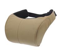 Ciieeo Coussin Appui-tête Voiture Forme u Oreiller Cou pour Véhicule Sangle Installation Coussin Siège Arrière Beige