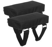 Ciieeo Coussinet de Soulagement d'Épaule Antidérapant pour Machine à Squat - Paire Noire Rembourrage Haute Densité pour Presse à Jambes et Hip Thrusts - Accessoire Fitness Résistant à la