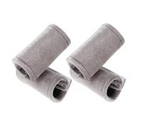 Ciieeo Coussinets Rembourrés pour Béquilles Aisselles 4 Pcs en Coton Gris, Confortables et Protecteurs, Accessoires pour Béquilles D’avant-bras Adaptés aux Personnes Âgées, Usage