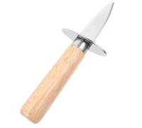 Ciieeo Couteau Multifonction en Acier Inoxydable et Bois pour Ouvrir Coquilles Saint- et Huîtres Usage Culinaire et Pique-