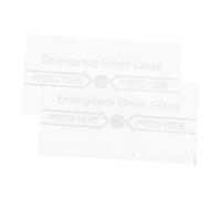 Ciieeo Couvercle de L'interrupteur Alarme Incendie Manuel en Verre Trempé, 2pcs, Installation Facile pour Situations D'urgence et Divers Environnements