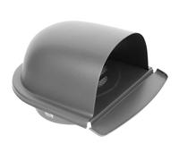 Ciieeo Couvercle U-type de Grille D'aération en Acier Inoxydable 100mm Léger et Coupe-vent pour Conduit de Ventilation Mural Adapté aux Hottes D'extraction et Évacuation de Fumée