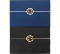 Ciieeo Couverture de Certificat Papier Lot de 4 Protège-Documents A4 Coins Arrondis pour Récompenses et Diplômes Facile à Transporter