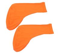 Ciieeo Couvre-Chaussures D'extérieur Anti-Sable Imperméables et Antidérapants, Guêtres Hautes Taille L Orange, Protection Résistante à l'usure pour Randonnée, Camping et Marche en Plein