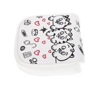 Ciieeo Couvre-Putter de Golf, Couvre-têtes de Putter Maillet, Motif Chat Mignon, PU Cuir et Écume, Blanc, Ajustement, Facile à Utiliser, pour Golf