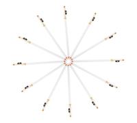 Ciieeo Crayons Sourcils Bois Blanc 12 Pièces Taille-Crayon pour Maquillage Simple et Naturel des Femmes