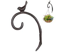 Ciieeo Crochet de Jardin en Fer Décoratif Petit Oiseau, Support Mural pour Pot de Fleurs, Crochet Suspendre Robuste pour Balcon, Terrasse et Jardin, 1 Pièce
