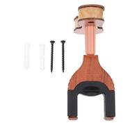 Ciieeo Crochet Mural Automatique en Bois Acajou pour Violon Alto et Ukulélé - Support Mural Pratique Verrouillage Sécurisé Compact et Adapté à la à Suspendre D’Instruments à Cordes