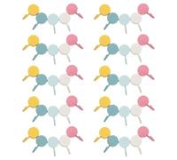 Ciieeo Crochets Adhésifs sans Perçage 50 Pcs Multicolores Macaron, Petits Crochets Muraux Décoratifs en Plastique Cuisine, Salle de Bain, Rangement Bijoux et Accessoires, Fixation Forte