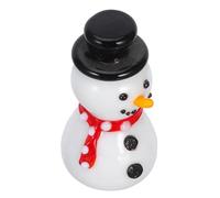 Ciieeo Décoration De Noël Verre Figurine De Bonhomme De Ornement De Noël Intérieur Décoration De Bonhomme Mini Sculpture