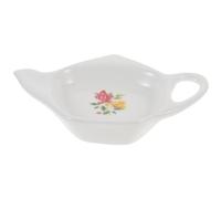 Ciieeo Dessous de verre multifonction en céramique pour sachet de thé - Repose-cuillère - Pour les amateurs de bol à tremper