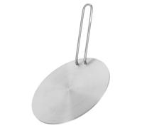 Ciieeo Diffuseur de Chaleur Plaque à Induction 24 Acier Inoxydable Poignée Amovible Adaptateur Cuisson Compatible Plaques Induction et Électriques pour Usage la Cuisine Professionnelle
