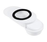 Ciieeo Dispositif de Déplacement des Toilettes Kit de Déplacement de Toilettes Plastique Blanc Réglable 5-10cm Anti-bouchage Étanche pour Sortie D'eau et Wc à Évacuation Murale
