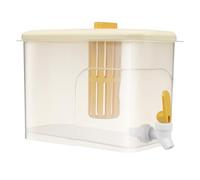 Ciieeo Distributeur de Boissons Plastique avec Robinet Carafe à Eau et Infuseur pour Fruits Pratique et pour Fêtes et Picnics Réutilisable