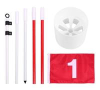 Ciieeo Drapeau de Golf Portable 5 Sections en Tissu Coupe de Putting, Mât Détachable Léger, Ensemble D’entraînement Pratique pour Jardin et Practice Golf