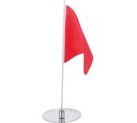 Ciieeo Drapeaux de Golf Portables 2 Pièces Coupe Trou en Acier Inoxydable et Drapeau en Tissu Oxford Accessoires de Golf Compacts pour Entraînement et Putting sur Terrain Équipement