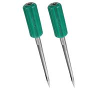 Ciieeo Échantillonneur de Grains Métalliques 30 Cm Manche Plastique, Lot de 2 Pièces pour Échantillonnage de Poudre, Maïs et Céréales, Outil Professionnel de Jardinage et Analyse de Sol