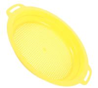 Ciieeo Écran à Sable Jaune en Plastique, Tamis de tri Portable avec Sac, pour orpailleurs en Prospection aurifère et tamisage de Gravier en extérieur