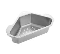 Ciieeo Égouttoir D'évier Triangulaire en Acier Inoxydable 304, Panier Multifonctionnel de Rangement pour Ustensiles Cuisine, Passoire D'angle Suspendue Argentée, Accessoire Pratique