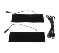 Ciieeo Élément Chauffant Électrique USB 5v en Fibre de Carbone Noir, Portable et Étanche, Tapis Chauffant pour Mains et Doublures de Moufles, Bureau et Usage Domestique