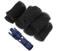 Ciieeo Embout de Tuyau de Piscine Noir en PP Éponge de Queue, Accessoire de Nettoyage Rapide pour Éliminer Les Débris Piscine Tubulaire