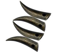 Ciieeo Embouts de Lacets en Métal pour Réparation et Décoration de Lacets de Chaussures Lot de 4 Pièces Forme Corne de Bœuf Robustes et Polyvalents
