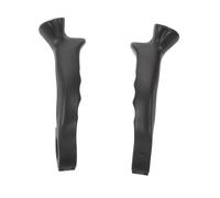 Ciieeo Embouts de Poignées de Guidon VTT Noirs en Nylon 2pcs pour Guidon 21.8-22.2mm, Design Ergonomique Antidérapant pour Escalade et Pentes Techniques