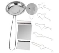 Ciieeo Emporte Biscuits Inox Set Moules Pâtisserie Acier Inoxydable pour Découpe Pâte Sucre Blanche Outils de Cuisson pour Adultes et Garçon Fille Cadeau de Noël