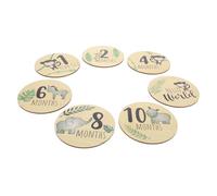 Ciieeo En Bois Pour Photos De Bébé Signes Mensuels Pour Accompagner Sa Croissance