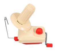 Ciieeo Enrouleur de pelotes de laine pour crochet, bobineuse manuelle de laine, équipement de bobinage de fil, métal ABS, portable, rouge, pour tricoteurs et crocheteurs à domicile