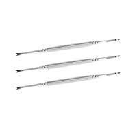 Ciieeo Ensemble 3 Pcs Outils pour Cuticules en Acier Inoxydable, Fourchettes Double Tête pour Éliminer Peaux Mortes, Dissolvant Cuticules Ongles, Kit Manucure Pédicure Soin des Ongles