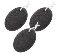 Ciieeo Ensemble 3 Pierres Ponces en Lave Naturelle 10x7x4 Cm pour Gommage des Pieds et Élimination des Peaux Mortes, Dissolvant pour Pieds Secs, Outil Exfoliant pour Soin Pédicure Maison