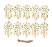 Ciieeo Ensemble De 20 Pendentifs Attrape-rêves Élégants en Bois Décoration Murale pour La Maison Filet Attrape-rêves Décoratif