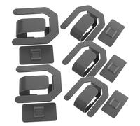 Ciieeo Ensemble De 5 Supports De Salle De Bain Porte-Serviettes Mural Porte- Adhésif pour Salle De Bain Support pour Sèche-Cheveux