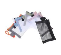 Ciieeo Ensemble de 5 Trousses de Maquillage en Filet avec Fermeture Éclair, Légères et Résistantes, pour Voyage et Bureau, Paquet de Toilette Compact pour Femmes