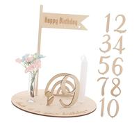 Ciieeo Ensemble De Cercles En Bois Mensuels Pour Bébé Pour Faire-part Et Souvenirs De Naissance