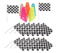 Ciieeo Ensemble de Cônes de Football pour Entraînement avec Drapeaux, Base Épaissie et Conception Modulaire pour Exercices Multiples, Coupe du Monde Gazon Artificiel et Terrains Côtiers