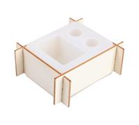 Ciieeo Ensemble de Moules en Silicone pour Porte-Brosse à Dents et Gobelet de Bain de Bouche, Support de Drainage, Outil de Bricolage pour Créations DIY, Style Aléatoire