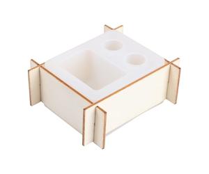 Ciieeo Ensemble de Moules en Silicone pour Porte-Brosse à Dents et Gobelet de Bain de Bouche, Support de Drainage, Outil de Bricolage pour Créations DIY, Style Aléatoire