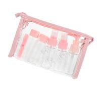 Ciieeo Ensemble Flacon de Lotion Vide Portable en Plastique Pet et Pp Étanche pour Soins Peau, Contenant Rose Adapté à Paquet à Main et Présents de Thanksgiving