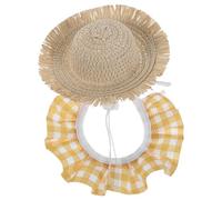 Ciieeo Ensemble pour oie de Porche : Joli Bandana et Chapeau - Décoration saisonnière pour Le Printemps, l’été et l’Automne - Déguisement pour Animaux de Compagnie