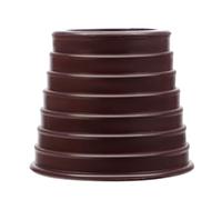 Ciieeo Entretoise Conique de Coin pour Parasol D'extérieur, Bouchon Annulaire en Plastique Résistant à l'abrasion, Cale Conique Marron pour Trou de Table de Terrasse, Accessoire Pied