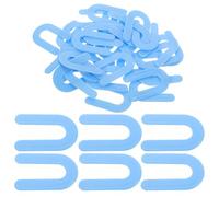 Ciieeo Entretoises de Carrelage en Plastique Bleu U Forme Fer à Cheval 1/16 Pouce, 100 Pièces, Système de Nivellement pour Carreaux de Sol Céramique, Croisillons pour Joints Précis et