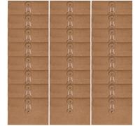 Ciieeo Enveloppes Kraft 30 Unités 17 X 11,5 CM Style Rétro Reliure, pour Cartes de Remerciement et Petits Objets au Bureau