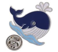 Ciieeo Épingle Baleine Kawaii Alliage de Zinc Animaux Marins Mignons Accessoire Résistant la Décoloration pour Vêtements et Sacs
