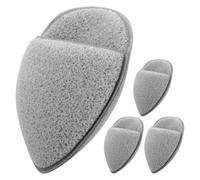 Ciieeo Éponges Exfoliantes Visage 4pcs en Pu Forme Goutte et Triangle, Douces et Efficaces pour Démaquillage et Nettoyage Peau Sensible