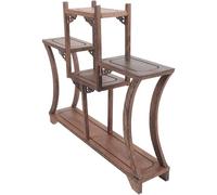 Ciieeo Étagère De Présentation Antique En Bois De Poulet, Support à Curiosités Vintage, Bois Massif, Finition Naturel, Présentoir Polyvalent Pour Bureau Et Salon, Décoration Artisanale