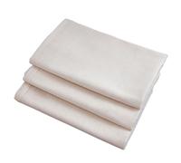 Ciieeo Étamine en Coton Blanc 3 Pièces Réutilisable pour Fabrication de Fromage et Yaourt, Tissu Fin Ultra Résistant et Lavable, Cuisine